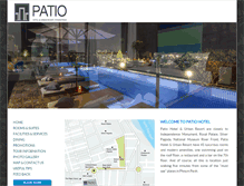 Tablet Screenshot of patio-hotel.com